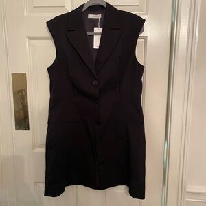 Mango Elegant Black Blazer Dress